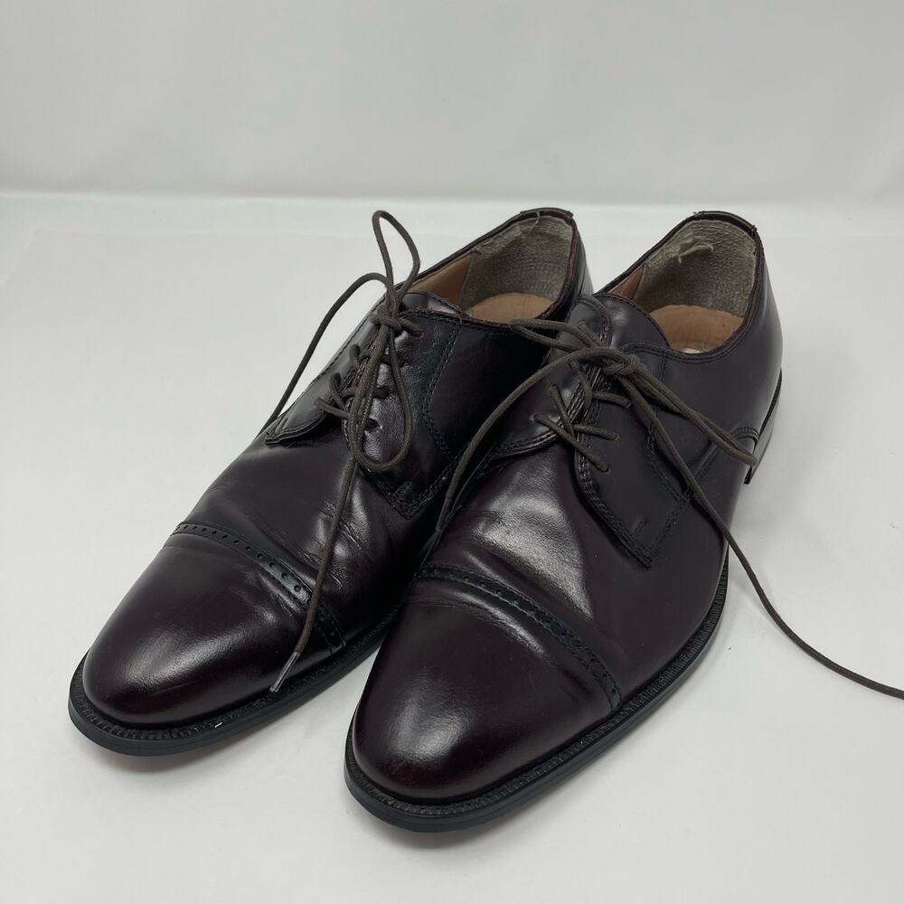 Joseph Abboud Burgundy Leather Dress Shoes (Size 11)